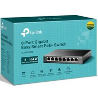 Bộ chia mạng Switch POE TPLink TL-SG108PE (Gigabit (1000Mbps)/ 8 Cổng/ Smart Switch/ 4 cổng PoE/ Vỏ Thép)