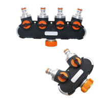 Bộ chia nước 4 chiều / 2 chiều Bộ chia ống Van Đầu nối tưới vườn Van điều khiển nước Dụng cụ nông nghiệp ngoài trời 1 chiếc