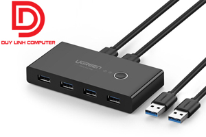 Bộ chia sẻ máy in USB 3.0 từ 4 thiết bị vào 2 máy tính Ugreen 30768