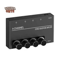 Bộ chia tai nghe khuếch đại âm thanh 4 kênh với đầu ra tai nghe 3,5MM và đầu vào âm thanh 3,5MM