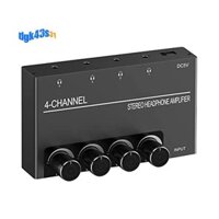 Bộ chia tai nghe khuếch đại âm thanh 4 kênh với đầu ra tai nghe 3,5MM và đầu vào âm thanh 3,5MM