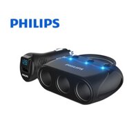 Bộ chia tẩu sạc ô tô cao cấp Philips DLP2019 Công suất đầu ra: 120W - HÀNG CHÍNH HÃNG