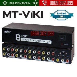 Bộ chia tín hiệu AV 1 ra 8 cổng ViKi MT-108AV