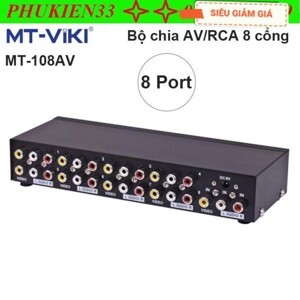 Bộ chia tín hiệu AV 1 ra 8 cổng ViKi MT-108AV