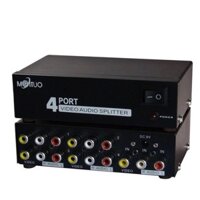 BỘ CHIA TÍN HIỆU AV (VIDEO & AUDIO) 1 RA 4 CỔNG MT-104AV CHÍNH HÃNG MT-VIKI, Bộ chia tín hiệu AV (Video & Audio) 1 ra 4