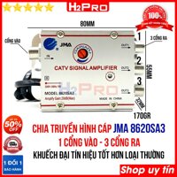 Bộ chia truyền hình cáp 1 ra 3 JMA 8620SA3 H2Pro cao cấp, bộ chia truyền hình cáp có khuếch đại tín hiệu