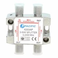 Bộ chia truyền hình cáp Pacific 4203AP + 4 Đầu cáp