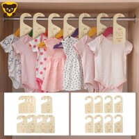 Bộ chia tủ quần áo cho bé bằng gỗ dễ thương Bộ sắp xếp quần áo trẻ em hai mặt Bộ sắp xếp tủ quần áo cho trẻ sơ sinh đến trẻ mới biết đi SHOPCYC1510