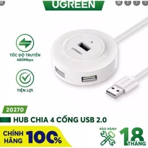 Bộ Chia USB 2.0 4 Cổng Ugreen 20270