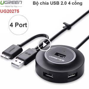 Bộ chia USB 2.0 Ugreen 20275 - 4 cổng