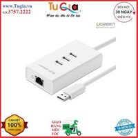 Bộ Chia USB 3 Cổng 2.0 Kèm Cổng Mạng 10/100Mbps Ugreen 20259 Hàng Chính Hãng