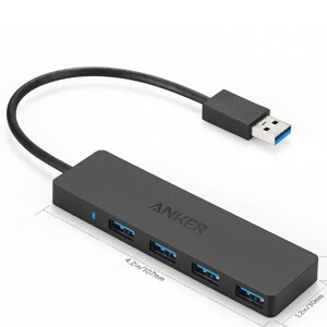 Bộ chia USB 3.0 4 cổng Anker Ultra Slim A7516
