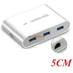 Bộ chia USB 3.0 kèm cổng Lan RJ45 Ugreen 30280