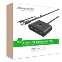 Bộ chia usb 3.0 ra 4 cổng hỗ trợ OTG Ugreen 20292(Đen)