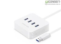Bộ chia USB 3.0 ra 4 cổng hỗ trợ cấp nguồn USB-C dài 50cm chính hãng Ugreen 30201 cao cấp
