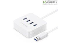 Bộ chia USB 3.0 ra 4 cổng hỗ trợ nguồn DC 5V/2A dài 1M chính hãng Ugreen 30202 cao cấp