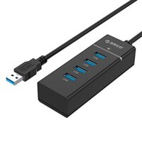 Bộ chia USB 4 cổng - Hub USB 4 Port 3.0 ORICO W5PH4-U3-V1 (Từ 1 ra 4 cổng) - Đen