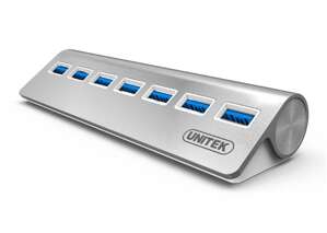 Bộ chia USB 7 cổng USB 3.0 Aluminium Unitek Y-3187