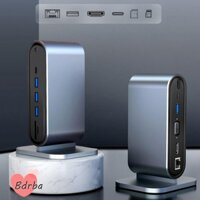 Bộ chia USB-C 12 trong 1 BDRBA USB 3.0 Laptop 4K HDMI Dock Station