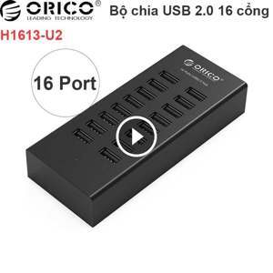 Bộ chia USB HUB 16 cổng ORICO H1613-U2-BK