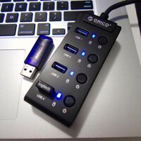 Bộ chia USB HUB 4 cổng ORICO W9PH4 USB 3.0