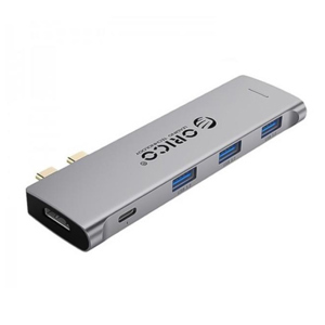 Bộ chia USB HUB 5 trong 1 type C ORICO 2CT-5H-GY