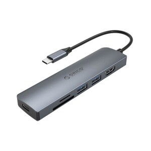 Bộ chia USB HUB 6 trong 1 type C ORICO MC-U601P-GY