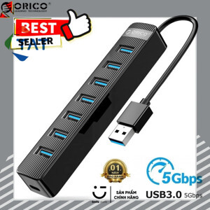 Bộ chia USB HUB 7 cổng USB 3.0 ORICO TWU3-7A-BK