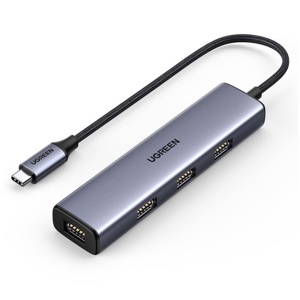 Bộ chia USB Type-C ra 4 cổng USB 3.0 vỏ nhôm Ugreen 20841