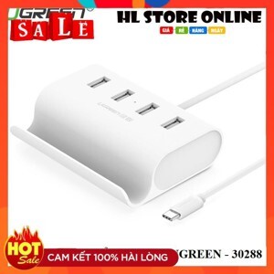 Bộ chia USB Type-C sang 4 cổng USB 2.0 Ugreen 30288