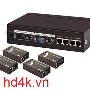 Bộ chia VGA 1 ra 4, khuếch đại 100m MT-Viki MT-104T