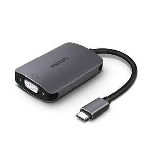 Bộ chia/Hub Type-C 3.1 -> HDMI + VGA Philips DLK5512C/94