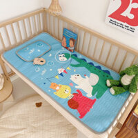 Bộ Chiếu Điều Hoà Cao Su Non Tặng Kèm Gối Cho Bé In Hình 5D  gồm bộ chiếu + ruột gối + vỏ gối