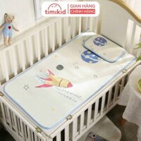 Bộ chiếu điều hoà kèm gối chất liệu Muslin Tree cho bé - kích thước 60x120cm - hoạ tiết ngẫu nhiên