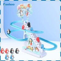 Bộ chim cánh cụt Koolsoo Đèn nhấp nháy Đồ chơi leo cầu thang chim cánh cụt