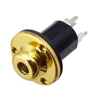 Bộ Chỉnh âm Bass Guitar 14 Jack EQ Preamp End Pin đầu Ra Ổ Cắm đầu Vào - Gold