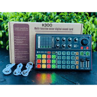 Bộ chỉnh âm thanh Soundcard K300 88 hiệu ứng Autotune, dễ dàng kết nối với micro thu âm livestream