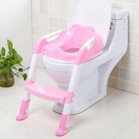 Bô Cho Bé | Bồn Cầu Cho Bé | Ghế Ngồi Bồn Cầu Có Thang - Tặng Kèm Kẹp Đuổi Muỗi