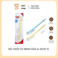 Bộ Chổi Cọ Bình Sữa NUK Deluxe Phù Hợp Với Nhiều Loại Bình Và Núm Ti Có Kích Cỡ Khác Nhau