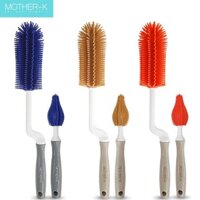 Bộ chổi cọ bình sữa, núm ti Silicone cao cấp Mother-K mềm mại chịu nhiệt tốt - Diệp Anh Baby