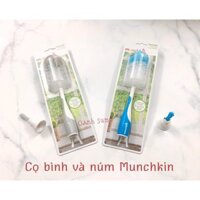 Bộ chổi cọ núm ty và bình sữa đầu bọt biển Munchkin