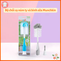 Bộ chổi cọ núm ty và bình sữa đầu bọt biển Munchkin