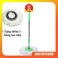 BỘ CHỔI LAU NHÀ 360 ĐỘ CÔNG NGHỆ THÁI LAN TẶNG KÈM 1 BÔNG LAU - TI365
