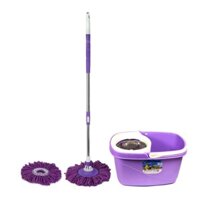 BỘ CHỔI LAU NHÀ 360 ĐỘ CÔNG NGHỆ THÁI LAN TẶNG KÈM 1 BÔNG LAU , CÓ BÁNH XE - XTSHOP