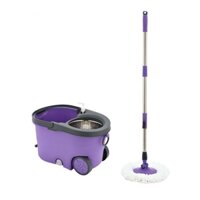 Bộ chổi lau nhà hiện đại Hokori 9556, cây lau nhà có bánh xe và kèm chai đựng nước 2025