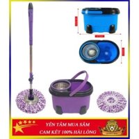 Bộ Chổi Lau Nhà Robot 360 Độ Thái Lan Siêu Bền, Bộ Cây Lau Nhà Kèm 2 Bông Lau Siêu Thấm