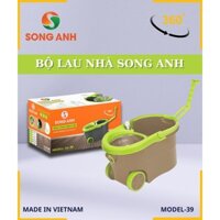 Bộ Chổi Lau Nhà Thông Minh, Có Bánh Xe, Cây Lau Nhà Xoay 360 Độ Song Anh