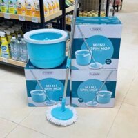 BỘ CHỔI LAU NHÀ XOAY TAY THÔNG MINH MINI SPIN MOP HUQOPI LOCK