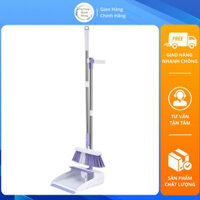 Bộ Chổi Nhựa Quét Nhà Ecoco Cán Dài thông thái Kèm Hót Rác Và Gạt Nước tháo lắp dễ dàng Tiện Dụng