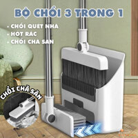 Bộ Chổi Quét Nhà Kèm Hót Rác 3 Trong 1, Chổi Chà Sàn Thiết Kế Đi Kèm Thông Minh